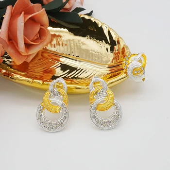 Africa de nunta de moda set de bijuterii aur seturi de bijuterii fine seturi de colier de femei bijuterii seturi de mireasa 2533
