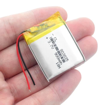 De Brand Nou 1-4P Reîncărcabilă Litiu-Polimer Baterie de 900 mah 3.7 V 803035 Celule Li-ion pentru DVR Navigator GPS Rezervă de Putere PSP DVD 266