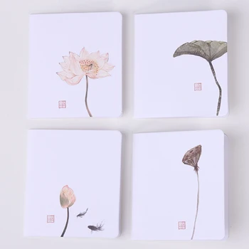 Frumoasa Pictura Lotus Mini Card de Felicitare de Ziua de nastere carte Poștală Scrisoare Plic DIY Card Cadou Mesaj de Carte de Hârtie Kraft Carduri 32076