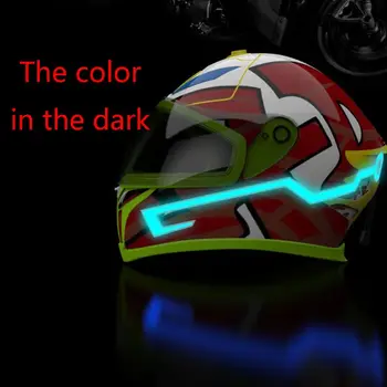 Lumina LED-uri Impermeabil Durabil Casca Motocicleta de Echitatie Noapte Bara de Semnal Intermitent Dungă de Lumină LED Casca Kit 34549