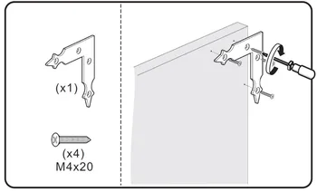 DIYHD 90mm usa de hambar lespede L suport culisant ușă de hambar decorative colț suport hardware 44035