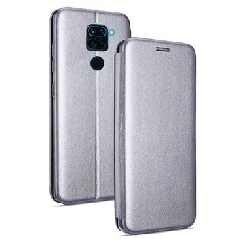 Xiaomi Redmi Nota 9 Eleganta Flip Cover caz de Argint 51095