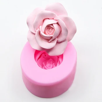 3D Rose Floare Forma de Silicon Săpun de Luare a Mucegai Tort de Ciocolata Mucegai Tava de Casă Face DIY Flori Lumânare Mucegai Tort de Nunta 53160