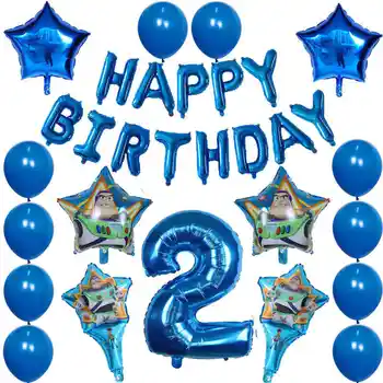 30buc/set Buzz Lightyear Toy balon folie de Numărul de baloane petrecere de ziua decor de poveste pentru copii desene animate cu balonul cu Aer cadou consumabile 6105