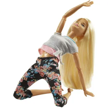 Original papusa Barbie set cutie mare pentru fete papusa de articulația în mișcare de yoga dance set cutie mare pentru fete printesa joc casa FTG80 6326