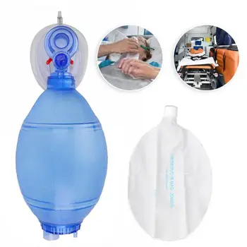 Masca de oxigen Punga Simplu de Auto-ajutor Manual aparat de respirat Oxigen cu Tub și Rezervor Sac Sac de PVC Transparent și Masca de Adult 64869