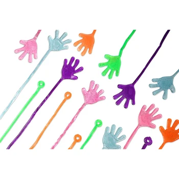 10buc Noutate Vinil Mâinile Lipicioase Pentru Copii Strălucitoare de Culoare Distracție Modele Favoruri de Partid Ziua de nastere Petreceri Jucarii pentru Senzoriale Copii Cadouri 7303