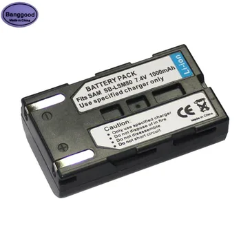 7.4 V 1000mAh SB-LSM80 Baterii aparat de Fotografiat Baterie Pentru Samsung VP-DC161 VP-DC163 VP-DC165WB VP-DC565WBi SC-D351 SC-D353 9032