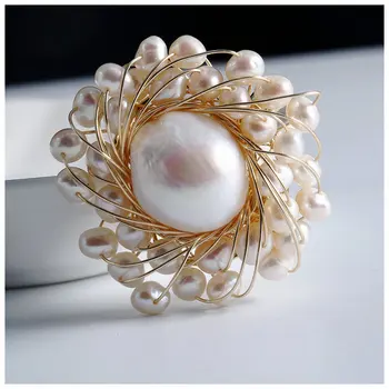 SINZRY handmade originale natural unic în stil baroc pearl broșe costum elegant de bijuterii accesorii