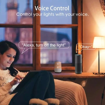 WiFi Smart LED Downlight Led Plafon Lampă cu Lumină Led RGBW Smart Interior Living Control Vocal Pentru Alexa/Start Google
