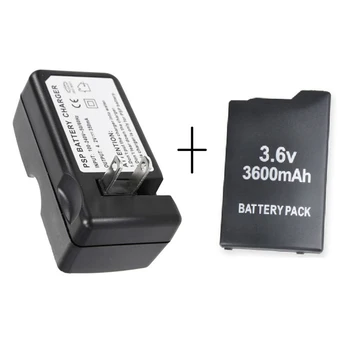 Incarcator de SUA/UE Plug +Pentru Sony PSP1000 Baterie Li-Ion Reîncărcabilă Litiu Batteryes 3.6 V 3600mAH PSP 1000 Playstation Portable