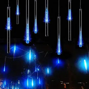 FENGRISE în aer liber, ploaia de Meteoriți de Ploaie Fairy Șir de LED-uri de Lumină de Crăciun Garland Lumina Camera Decorativ rezistent la apa Vacanta de Iluminat