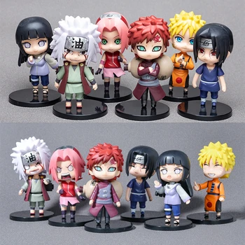 6 bucati/Naruto diferite forme PVC acțiune Naruto Hinata, Hinata Toya, de asemenea, Haruno Sakura imi place Luo model de copt tort de decorare