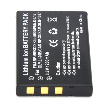 2 buc 1200mAh FNP-60 NP60 Baterie +USB LCD Încărcător pentru Fujifilm NP-60 Kodak KLIC-5000 Samsung SLB-1137 Olympus LI-20B Baterie