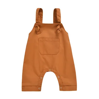 2021 Noi De Vara Copilul Salopete Copii Suspensor Pantaloni Solid Baby Boy Salopeta Verde/Maro Fete Drăguț Salopete Pantaloni Pentru Copii 50