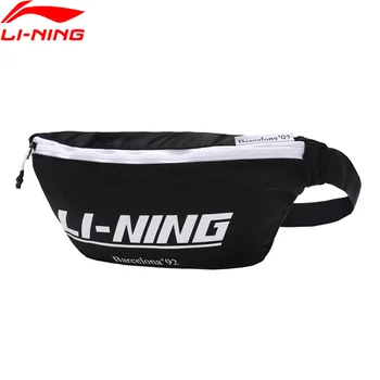 Li-Ning Tendința Waistpack 400*60*170mm Poliester Nylon Jogging Sac de Funcționare li ning Captuseala Sport Pungi de Talie ABLP042