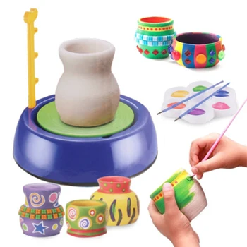 DIY Handmake Ceramice Mașină de Ambarcațiune de Copii Jucării Pentru Fete Baieti Ceramica Jante de Arte Și Meserii Copil Jucărie cel Mai bun Cadou de Crăciun