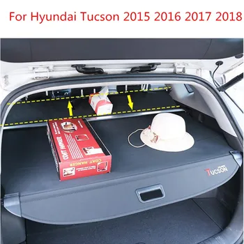 Pentru Hyundai Tucson 2016 2017 2018Rear tableta Portbagaj Material de Acoperire Cortina Cortina din Spate Retractabil Distanțier din Spate Rafturi