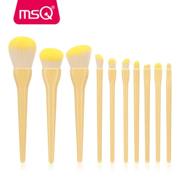 MSQ 10BUC Set de Perii Machiaj Fundație Pulbere Fard de pleoape Pensula Bomboane de Culori Make Up Kituri de Instrumente de Frumusete