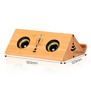 Inovatoare de Lemn fără Fir Bluetooth Boxe Portabile Inteligente Soundbar de Încărcare Retro Difuzor Wireless Super Bass Stereo 2 canale