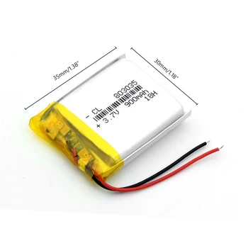De Brand Nou 1-4P Reîncărcabilă Litiu-Polimer Baterie de 900 mah 3.7 V 803035 Celule Li-ion pentru DVR Navigator GPS Rezervă de Putere PSP DVD
