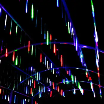FENGRISE în aer liber, ploaia de Meteoriți de Ploaie Fairy Șir de LED-uri de Lumină de Crăciun Garland Lumina Camera Decorativ rezistent la apa Vacanta de Iluminat